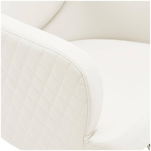 physa Frisörstol med fotstöd - 870–1020 mm - 200 kg - Cremefärgad / Golden