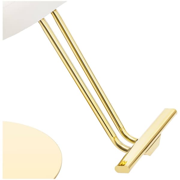 physa Frisörstol med fotstöd - 870–1020 mm - 200 kg - Cremefärgad / Golden