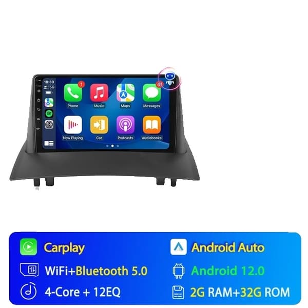 Bilradio, Android 12, Carplay, T3L max-fan-cam