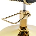Miniatyrbild 2 av 5: physa Frisörstol med fotstöd - 820–950 mm - 200 kg - Svart, Guld