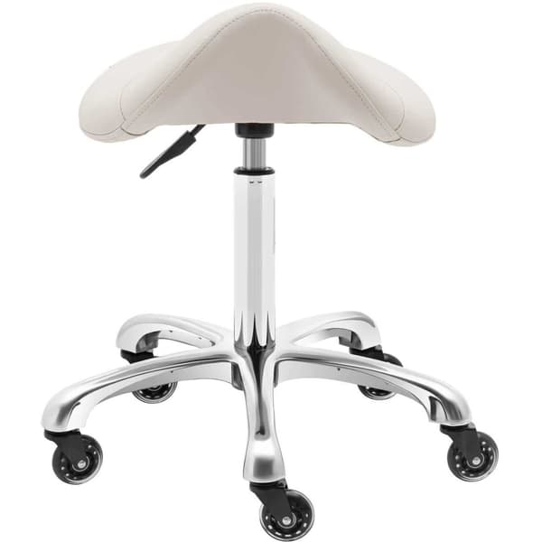 Satula kosmeettinen jakkara pyörillä York jopa 150 kg beige