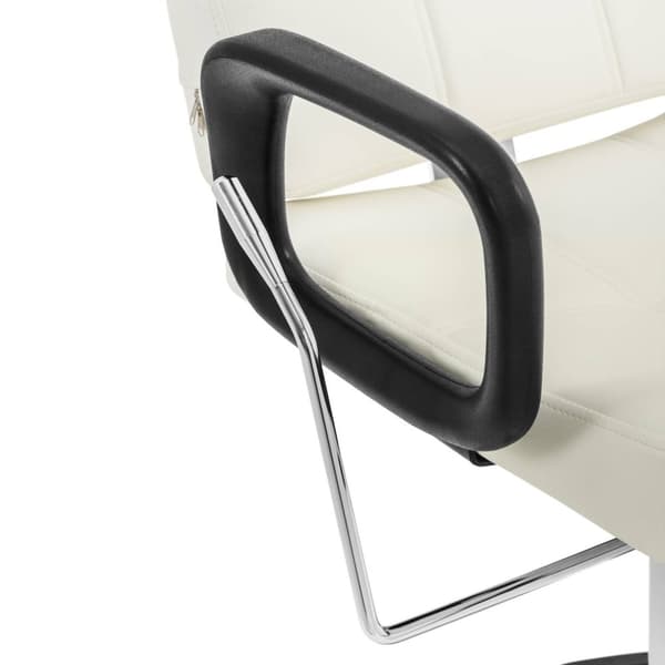 Frisörstol Keswick med huvud- och fotstöd - Sitthöjd 52–64 cm - 150 kg - Beige -
