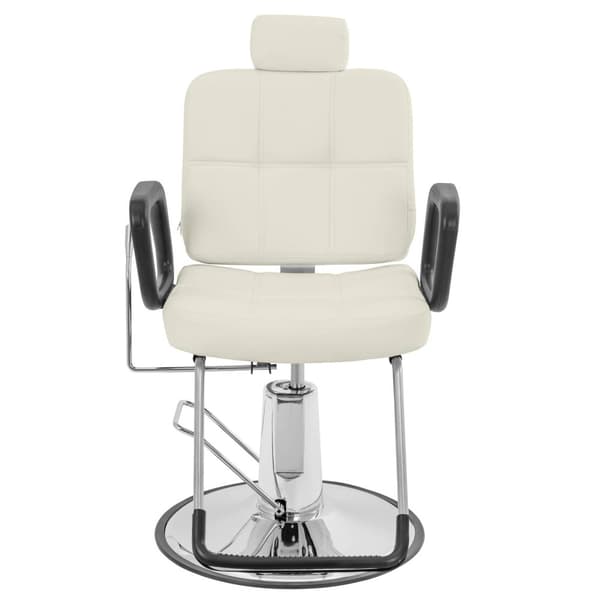 Frisörstol Keswick med huvud- och fotstöd - Sitthöjd 52–64 cm - 150 kg - Beige -