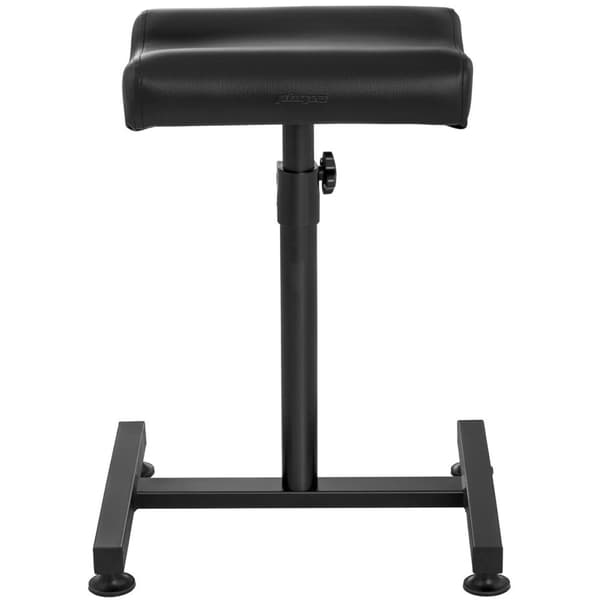 Kosmeettinen jalkatuki pedikyyriin, säädettävä korkeus 75 cm asti 80 kg asti - musta