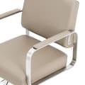 Miniatyrbild 3 av 6: physa - Frisörstol med fotstöd - 50–66 cm - 200 kg - Beige / silver