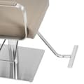 Miniatyrbild 4 av 6: physa - Frisörstol med fotstöd - 50–66 cm - 200 kg - Beige / silver