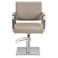 Miniatyrbild 5 av 6: physa - Frisörstol med fotstöd - 50–66 cm - 200 kg - Beige / silver