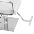 Miniatyrbild 4 av 6: physa - Frisörstol med fotstöd - 50–66 cm - 200 kg - Vit / silver
