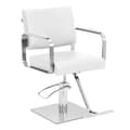 Miniatyrbild 1 av 6: physa - Frisörstol med fotstöd - 50–66 cm - 200 kg - Vit / silver