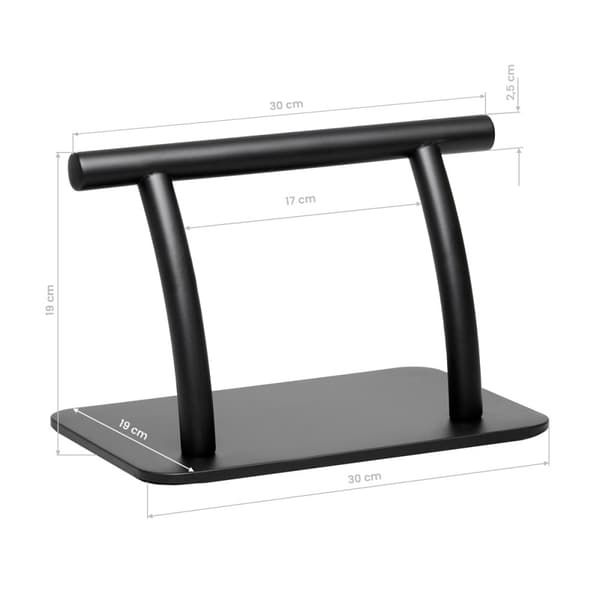 Gabbiano frisörfotstöd L005S svart
