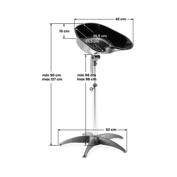 Gabbiano portabel frisörbiltvätt FT35