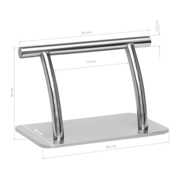 Gabbiano frisörfotstöd L005S silver