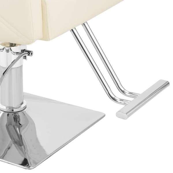 physa - Frisörstol Carlisle med fotstöd - Sitthöjd 45–55 cm - 150 kg - Beige