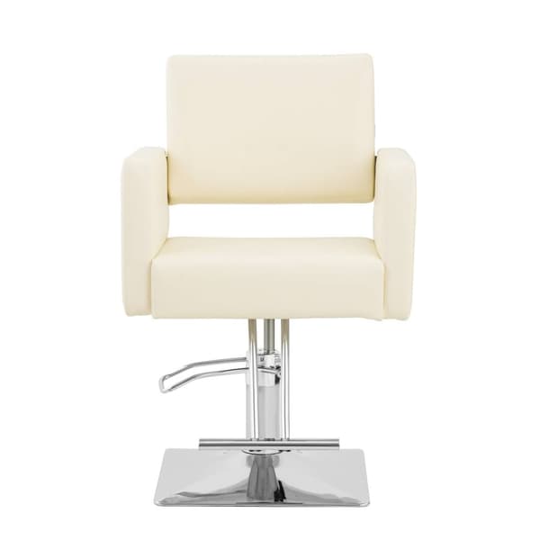 physa - Frisörstol Carlisle med fotstöd - Sitthöjd 45–55 cm - 150 kg - Beige