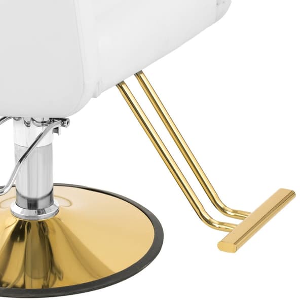 physa - Frisörstol med fotstöd - 55–65 cm - 180 kg - Vit