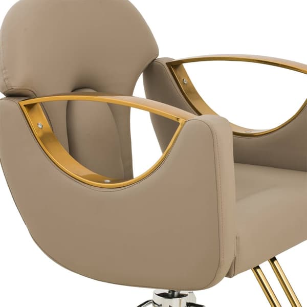 physa - Frisörstol med fotstöd - 55–65 cm - 180 kg - Beige