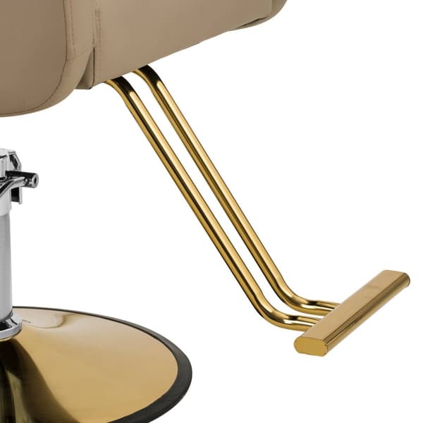 physa - Frisörstol med fotstöd - 55–65 cm - 180 kg - Beige