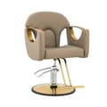 Miniatyrbild 1 av 5: physa - Frisörstol med fotstöd - 55–65 cm - 180 kg - Beige