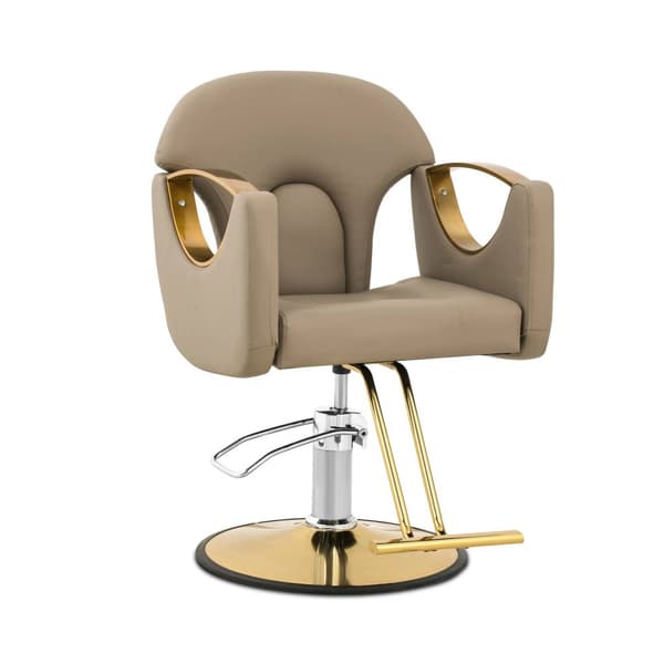 physa - Frisörstol med fotstöd - 55–65 cm - 180 kg - Beige