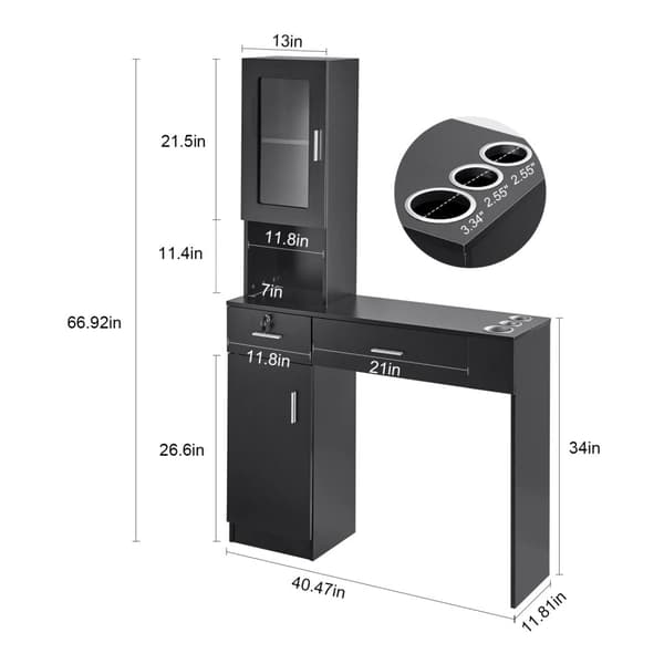 Salongorganisatör, väggmonterad enhet, dubbel-dörrförvaring,Vit 102,9 cm