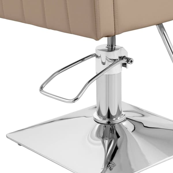 physa - Frisörstol Ribbleton med fotstöd - Sitthöjd 45–55 cm - 150 kg - Beige