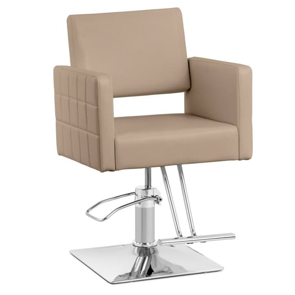 physa - Frisörstol Ribbleton med fotstöd - Sitthöjd 45–55 cm - 150 kg - Beige