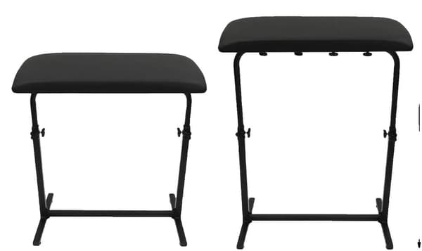 Justerbar Tattoo Arm Bracket, Højdeområde 67 cm til 100 cm, Holdbart Rustfrit Stål,sort, 28,74 tommer
