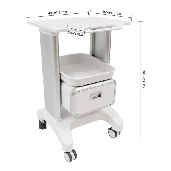 Skönhetsinstrumentvagn, Hög Lastkapacitet, Ergonomisk Design,VIT