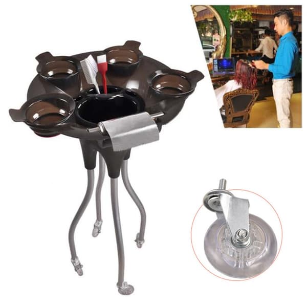 Salon Rolling Cart, Kompakti Muotoilu, Korkealaatuiset Materiaalit,musta