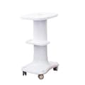 Miniatyrbillede 1 af 2: ABS Salon Trolley Stand, Dobbelt-Lags Design, 75KG Belastningskapacitet,Hvid