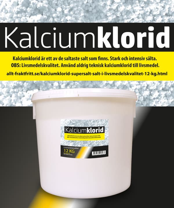 Kalciumklorid supersalt salt i livsmedelskvalitet 12 kg