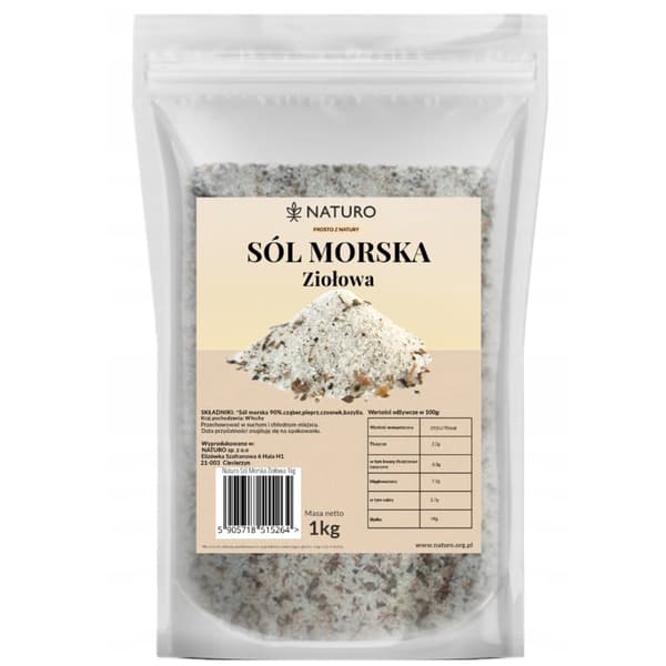 Örtbaserat havssalt 1 kg / Naturo