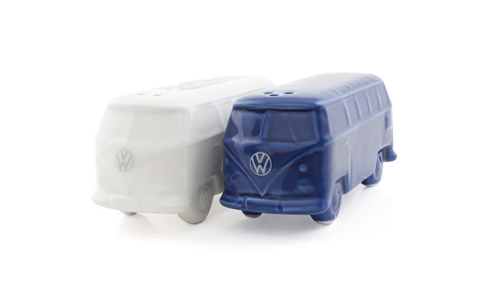 BRISA VW Collection - Volkswagen Bus T1 Camper Van Transporter Suola- ja pippurisekoittimet (2 kpl/Blue&White)