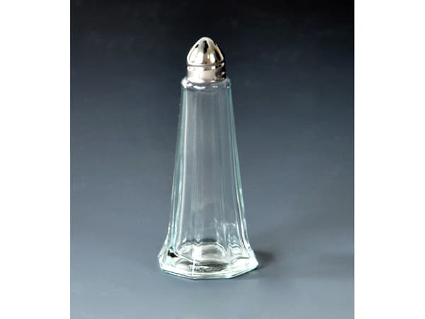 Saltstrykare 11 cm 6 hål Glas/krom,1 st
