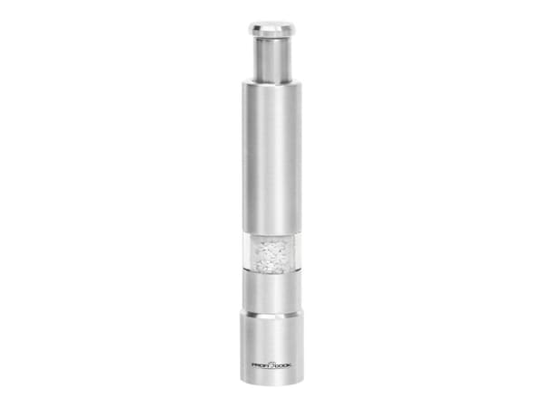 ProfiCook PC-PSM 1160, Suola- ja pippurimyllysetti, Ruostumaton teräs, Läpinäkyvä, Lasi, Ruostumaton teräs, Ruostumaton teräs, 27 mm, 27 mm