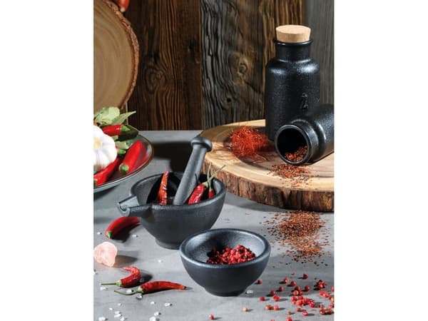 Zassenhaus 076073, Salt- og pepperkvern, Sort, Støpejern, 100 mm, 1,54 kg, 6 cm