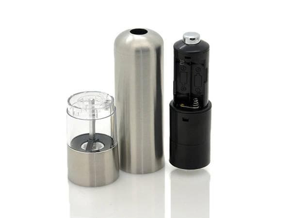 2-Pak - Elektrisk Salt- & Pepperkvern i Rustfritt Stål