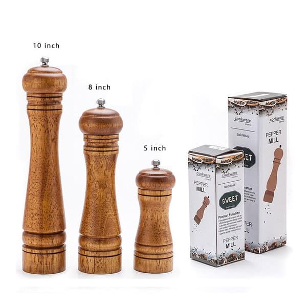 Salt- och Pepparkvarn  12,7 cm Trä