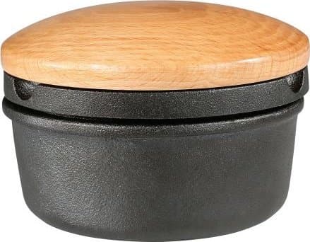 Zassenhaus 076141, Pepparkvarn, Svart, Trä, Gjutjärn, Peppar, 110 mm, 110 mm