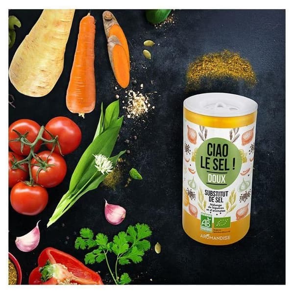 Saltersättning - Aromandise - Ciao sötsalt - 70g - Kryddblandning - Umamismak