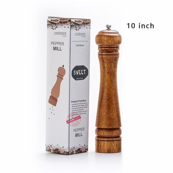 Salt- och Pepparkvarn  25,4 cm Trä - 2-pack