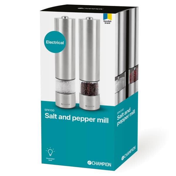 Champion Salt- och pepparkvarn Rostfri