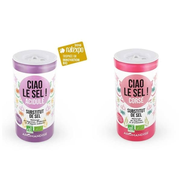 Duo av saltersättning: Fyllig och Tangy
