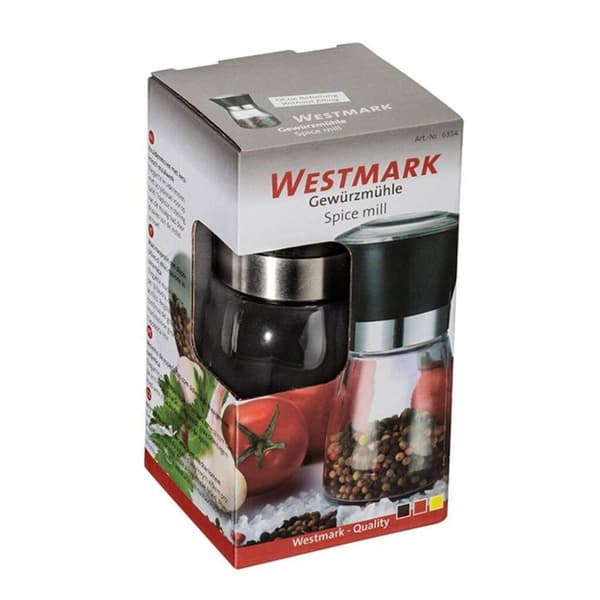 Westmark Glaskrydderimølle Sort/Transparent