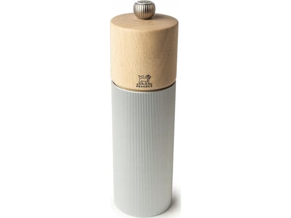 Peugeot Line saltkvarn i trä/aluminium 18 cm natur (42625S18)