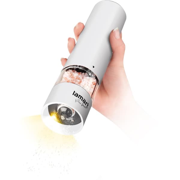 LAMART Elektrisk Salt / Pepparkvarn Vit