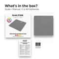 Miniatyrbilde 5 av 7: Salter 9218 GY3R Splash Electronic Bathroom Scale