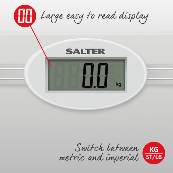 Salter 9018S SV3R Glass Electronic Bathroom Scale