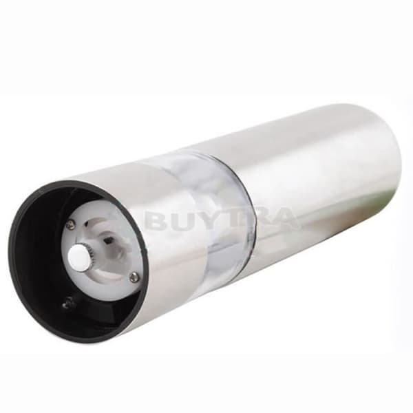 Elektrisk kvarn - Inox - 22,5 cm - För peppar och kryddor - Grå färg - Vuxen