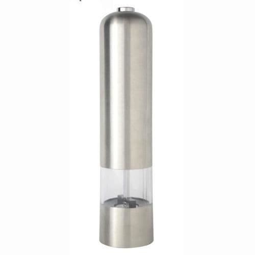 Elektrisk kvarn - Inox - 22,5 cm - För peppar och kryddor - Grå färg - Vuxen